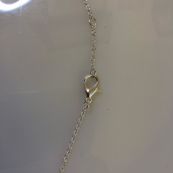 Vintage upcycled Pyrex Turquoise Snowflake handmade necklace pendant charm - Picture 4 of 6